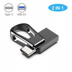Mini-Memory Stick - Dual USB - 3.0 - OTG Typ C - wasserdicht - drehbar - 32GB - 64GB - 128GB
