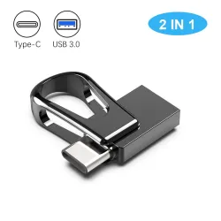 Mini-Memory Stick - Dual USB - 3.0 - OTG Typ C - wasserdicht - drehbar - 32GB - 64GB - 128GB