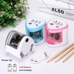 Electric pencil sharpener - double hole - touch switch - with bladesPencil sharpeners