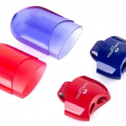 Pencil sharpener - with single / double hole - transparentPencil sharpeners