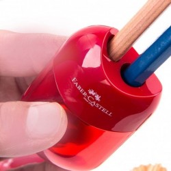 Pencil sharpener - with single / double hole - transparentPencil sharpeners