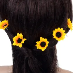Sonnenblume - Haarnadel - 10 Stück
