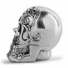 Skull with floral design - silver plated - Halloween decorationHalloween & Party