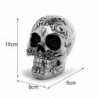 Skull with floral design - silver plated - Halloween decorationHalloween & Party