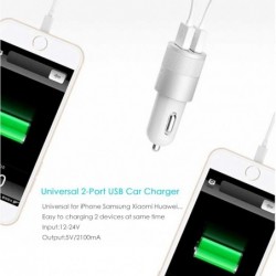 Universelles Telefon-Autoladegerät - Dual-USB - Schnellladung