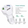 3/4/5 Anschlüsse USB-Autotelefonladegerät - Schnellladung QC3.0