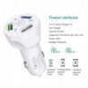3 / 4 / 5 ports USB car phone charger - quick charge QC3.0Interior accessories