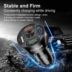3/4/5 Anschlüsse USB-Autotelefonladegerät - Schnellladung QC3.0