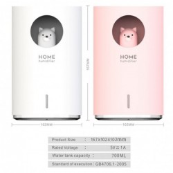 Luftbefeuchter - Ultraschall-Diffusor für ätherische Öle - mit LED - automatische Abschaltung - 700 ml