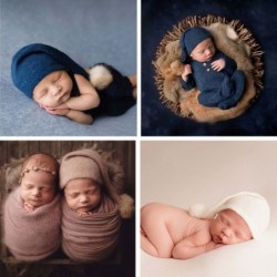Sleeping hat for newborns - with wrap - baby photography accessoriesHats & caps
