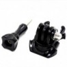 Quick release buckle - 360 degree rotate - vertical surface mount - for Xiaomi Yi / GoPro Hero 7/6/5/4/3 SJCAM SJ4000 cameraM...