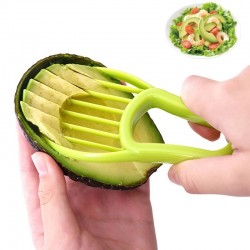 3 in 1 - Schäler / Schneidemaschine / Fruchtfleischabscheider / Messer - für Avocado / Obst / Gemüse