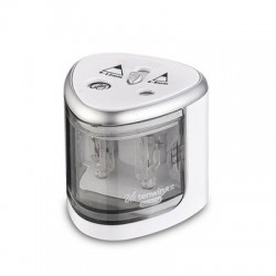 Electric pencil sharpener - double hole - touch switch - with bladesPencil sharpeners