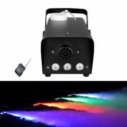 Mini fog machine - 500W - LED - RGB - wireless - with remote controlFestive & Party