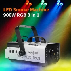 900W - Rauchmaschine mit LED - kabellos - mit Fernbedienung