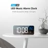 LED music alarm clock - USB - sound-activated - with snooze functionClocks