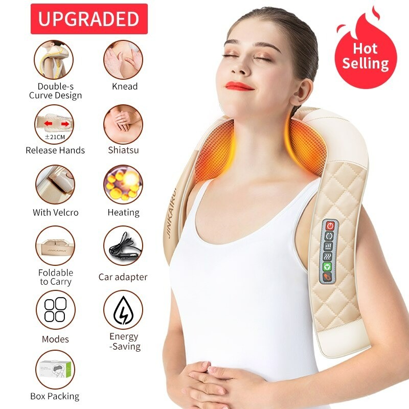 Elektrisches Massagegerät - U-förmiges Kissen - Infrarotheizung - Ganzkörpermassage