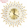 Modern wall clock - sun shape - with crystal decoration - 38 * 38cmClocks