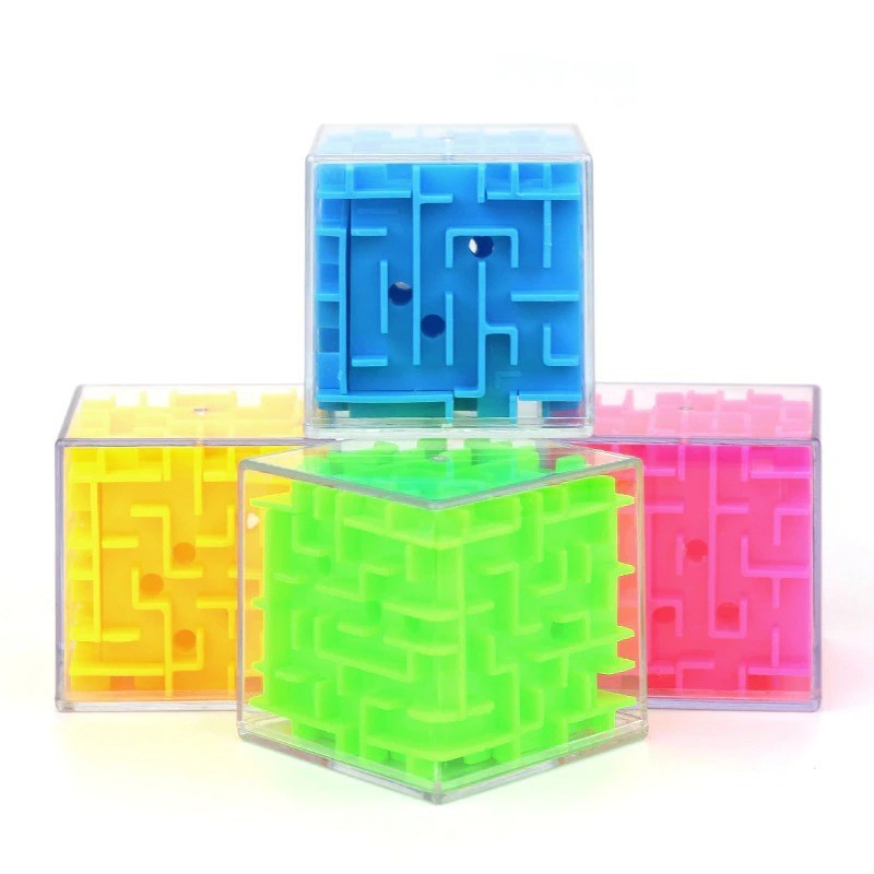3D maze magic cube - transparent - six-sided puzzle cube - educational toyEducational
