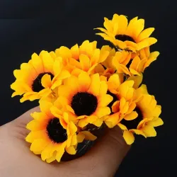 Sonnenblume - Haarnadel - 10 Stück