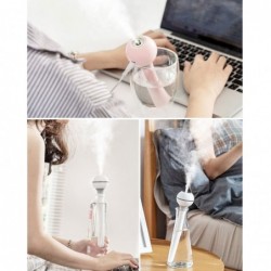 Ultraschall-Luftbefeuchter - tragbar - USB wiederaufladbar - mit Licht - Diffusor für ätherische Öle