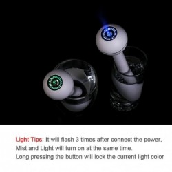 Ultraschall-Luftbefeuchter - tragbar - USB wiederaufladbar - mit Licht - Diffusor für ätherische Öle