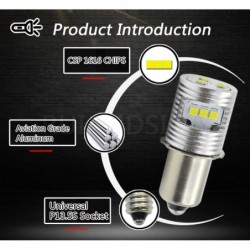 P13.5S / E10 - LED Birne - 6000K weiß - für Taschenlampe - 2 Stück