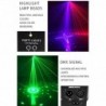 9-strahlige Discolampe - RGB - DMX - LED - Lichtprojektor - Laser - Fernbedienung - für Disco / Bars