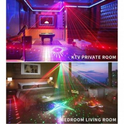 9-strahlige Discolampe - RGB - DMX - LED - Lichtprojektor - Laser - Fernbedienung - für Disco / Bars