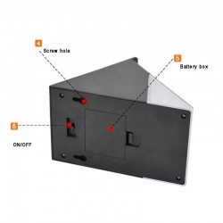 Dreieckige Solarwandleuchte - mit PIR-Bewegungssensor - 12 LED