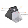 Triangular solar wall light - with PIR motion sensor - 12 LEDSolar lighting