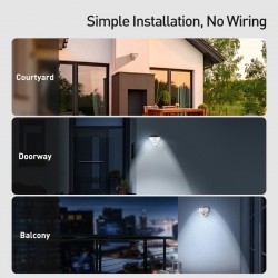 LED Solarlicht - Außenwandleuchte - PIR Bewegungssensor - wasserdicht