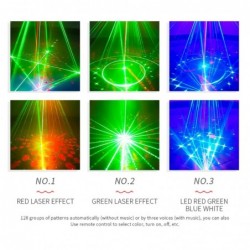 Bühnen- / Disco-Licht - Laserprojektor - 128 Muster - RGBW - LED