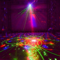 Portable disco ball - stage light - laser projector - RGB - LED - with 60 patternsStage & events lighting