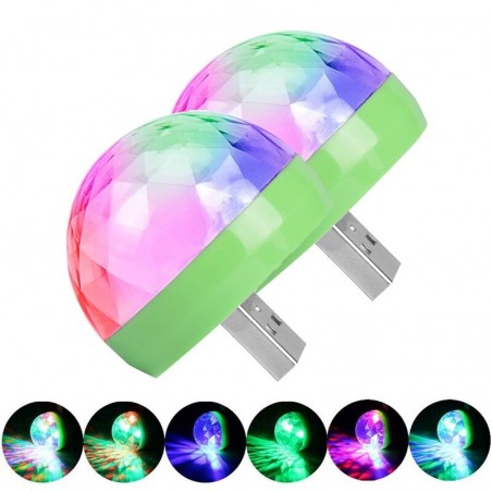 Mini Disco Licht - USB - LED - Kristallkugel - Lampe - mit Musiksensor