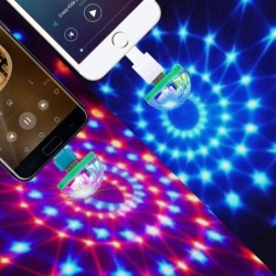 Mini Disco Licht - USB - LED - Kristallkugel - Lampe - mit Musiksensor