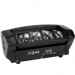 Spider Beam Bühnenlicht - tragbar - Moving Head - LED - RGBW - 8x 10W
