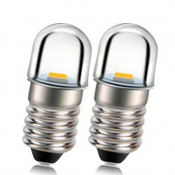 E10 - LED-Lampe - 3V / 4,5V / 6V / 12V - 2 Stück