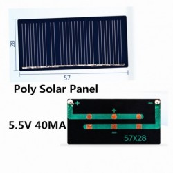 Solar panel module - for chargers - 5.5V - 40MA / 65MA / 70MA / 80MA / 110MABattery & Chargers