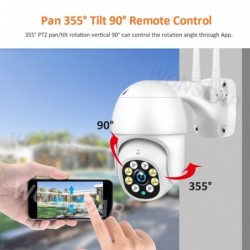 5MP / 1080P - WiFi - P2P - PTZ - 4x Zoom - CCTV-Überwachungskamera - wasserdicht