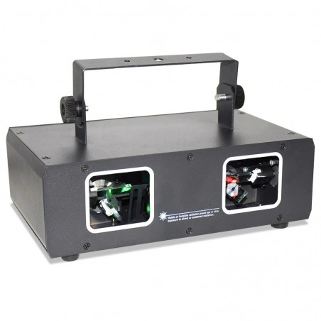 Disco-/Bühnen-Laserlicht - Projektor mit 2 Linsen - RGB
