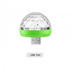 Mini Disco Licht - USB - LED - Kristallkugel - Lampe - mit Musiksensor