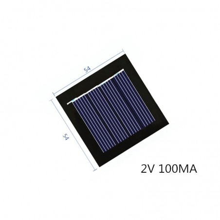 Mini-Solarpanel - 2V 100MA - für wiederaufladbare 1,2V-Batterie - mit DC-Kleinmotor