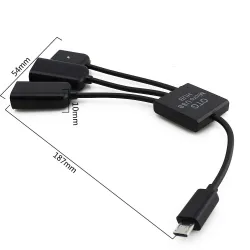 4 in 1 - Micro 2.0 USB-Ladekabel - Host - Hub - OTG - 4-Port-Splitter