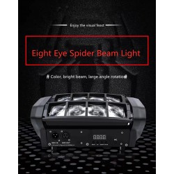 Spider Beam Bühnenlicht - tragbar - Moving Head - LED - RGBW - 8x 10W
