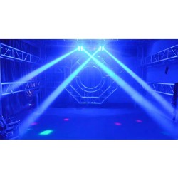 Spider Beam Bühnenlicht - tragbar - Moving Head - LED - RGBW - 8x 10W