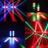 Spider Beam Bühnenlicht - tragbar - Moving Head - LED - RGBW - 8x 10W