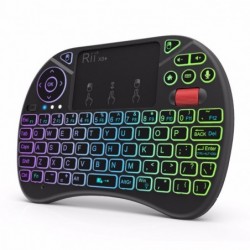 Rii X8+ - Mini-Funktastatur - LED - 2,4 GHz - mit Touchpad - Android TV Box / PC