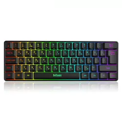 RedThunder - kabelgebundene Gaming-Tastatur - mit RGB-Hintergrundbeleuchtung