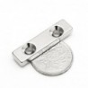 N35 - Neodym-Magnet - Block - mit doppelten 5mm Löchern - 40 * 10 * 5mm - 3 Stück